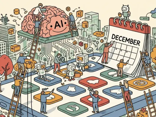 Editorial illustration for: Will 40% of Enterprise Apps Really Have AI Agents by December?