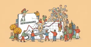 Editorial illustration for: AI benchmarks are broken. Here’s what we need instead.