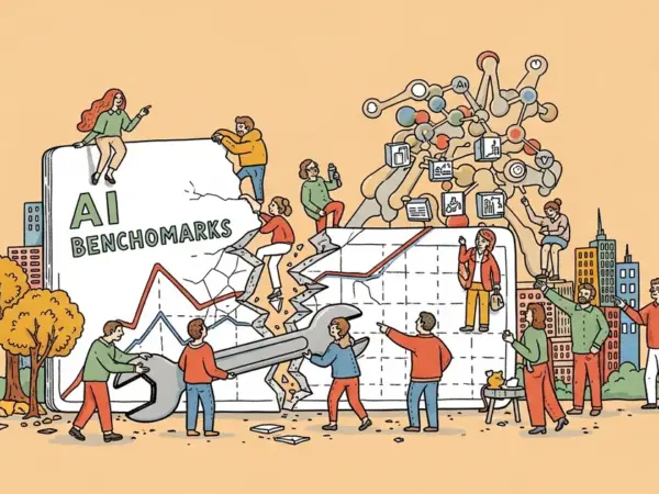 Editorial illustration for: AI benchmarks are broken. Here’s what we need instead.
