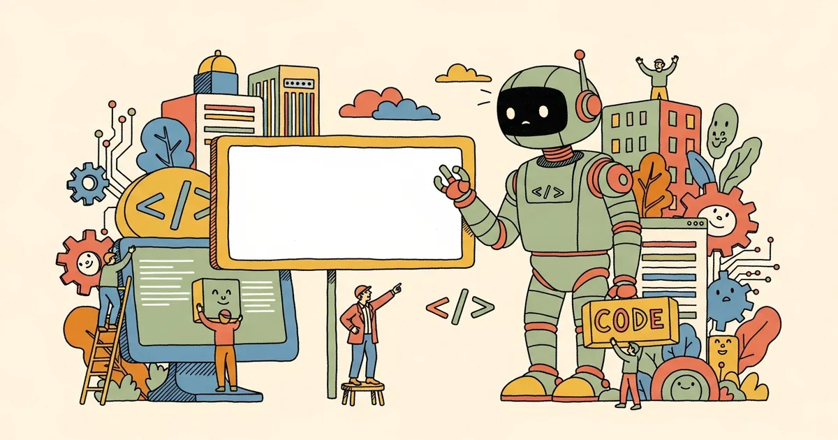 Editorial illustration for: Software Engineer Argues AI Coding Agents Should Be Banned from Production Code
