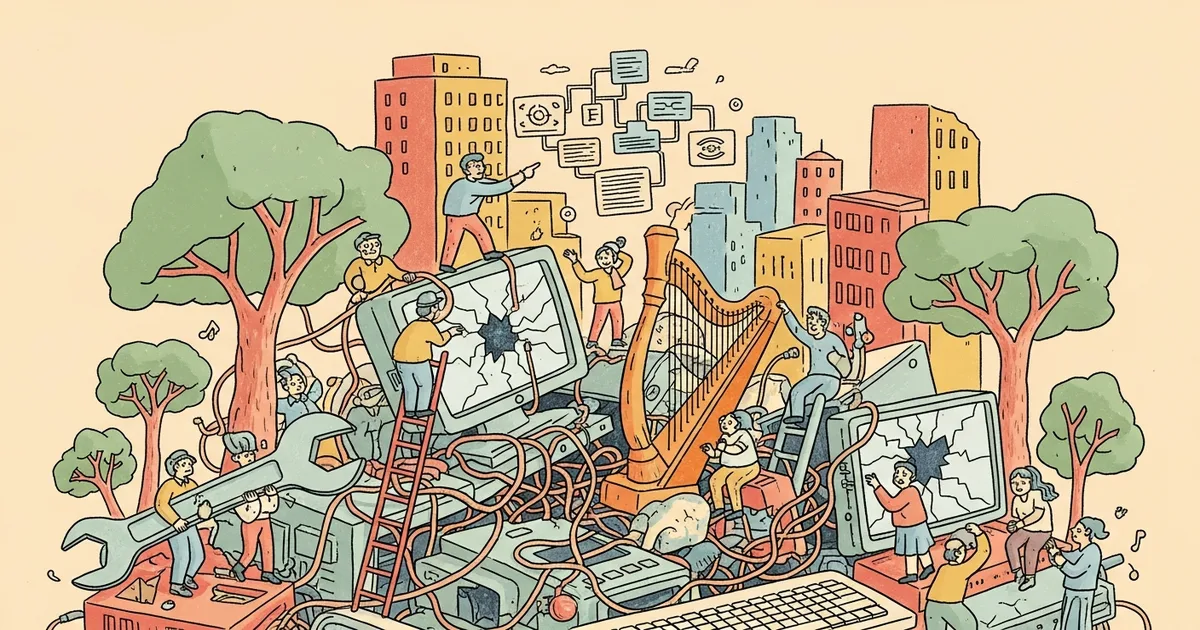 Editorial illustration for: AI Coding Agents Like Claude Code Are Fueling a Productivity Crisis in Tech