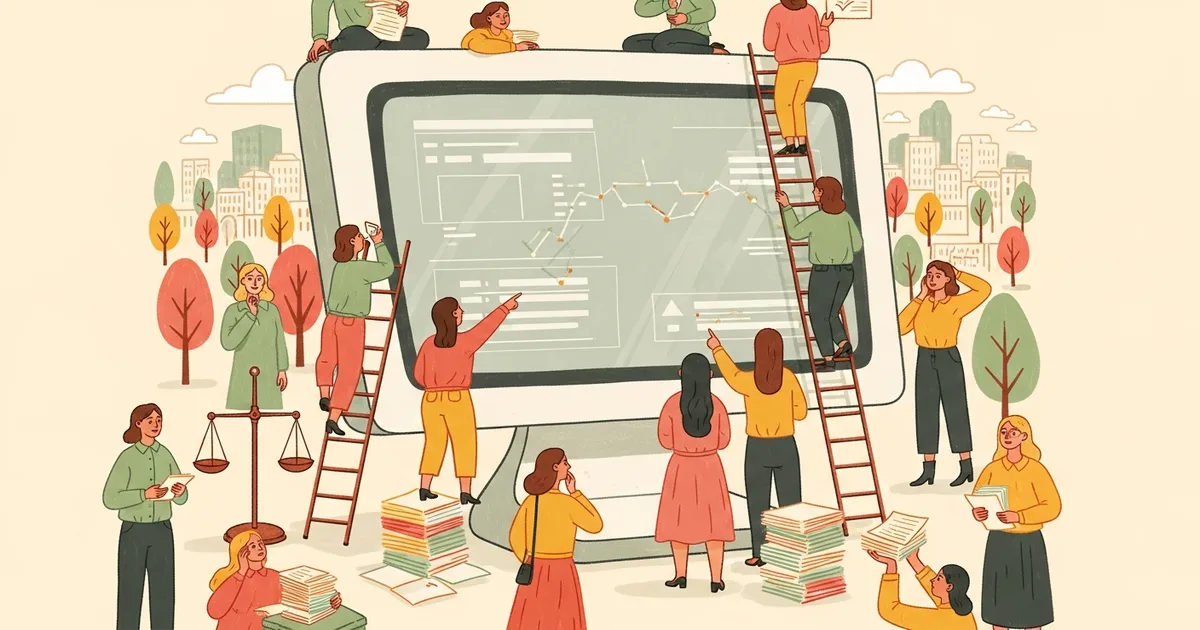 Editorial illustration for: AI Hiring Tools Are Penalizing Women Through Proxy Variables