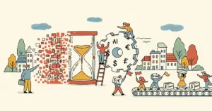 Editorial illustration for: AI Models Lose Their Edge Within Weeks as Distillation Accelerates the Commoditization Cycle