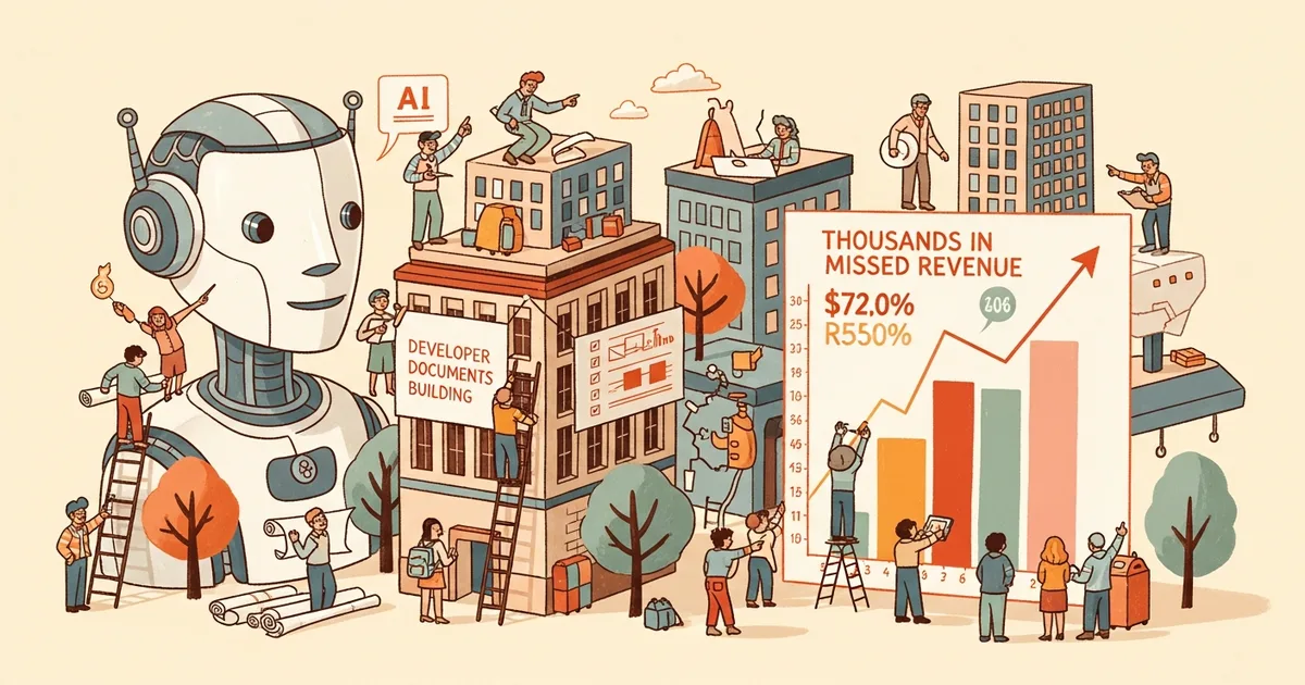 Editorial illustration for: Developer Documents Building an AI Receptionist That Recovers Thousands in Missed Revenue
