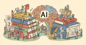 Editorial illustration for: Anthropic Data Shows AI Skill Improves with Practice, May Widen Inequality