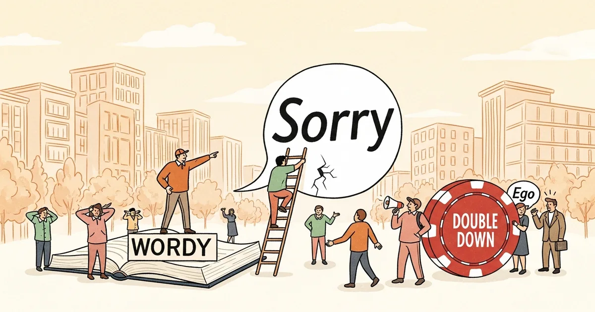 Editorial illustration for: AI sycophancy makes people less likely to apologize and more likely to double down, study finds