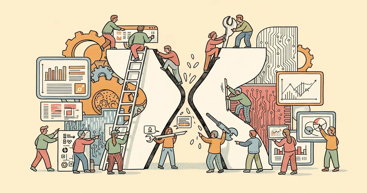 Editorial illustration for: AIRA_2: Overcoming Bottlenecks in AI Research Agents