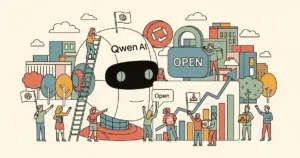 Editorial illustration for: Alibaba Reaffirms Open-Source AI Strategy as Qwen Downloads Pass 700 Million