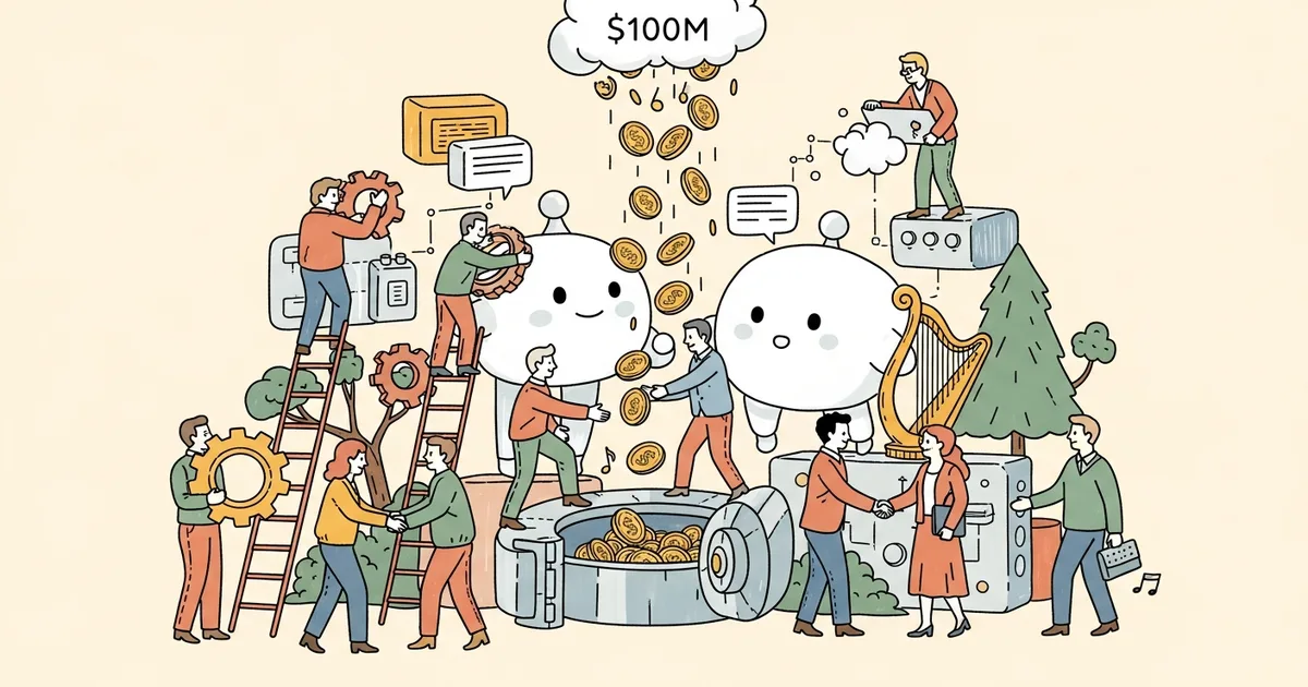 Editorial illustration for: Anthropic Commits $100M to Claude Partner Network for Enterprise Adoption