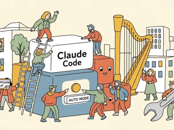 Editorial illustration for: Anthropic Adds Auto Mode to Claude Code, Letting AI Choose Its Own Permissions