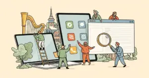 Editorial illustration for: Anthropic Launches Computer Use for Claude, Enabling AI to Navigate Web and Apps