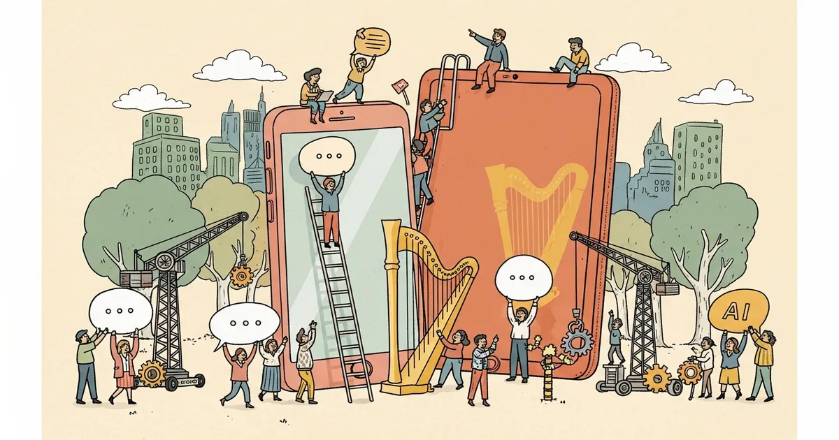 Editorial illustration for: Anthropic Launches Claude Mobile Work Tools with Direct App Control on iOS and Android