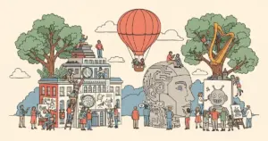 Editorial illustration for: Anthropic Launches Institute to Study Societal Impact of Powerful AI