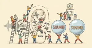 Editorial illustration for: Krisp Review 2026: AI Noise Cancellation That Actually Works