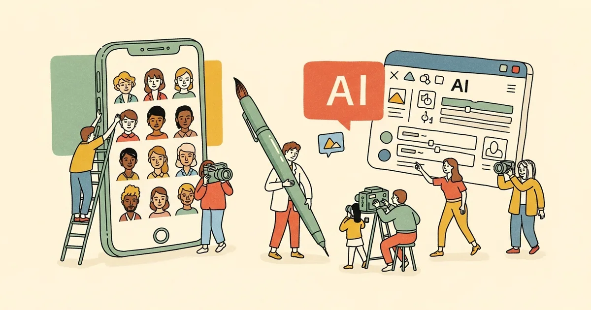 Editorial illustration for: Lensa AI Review 2026: Magic Avatars Meet Everyday Photo Editing