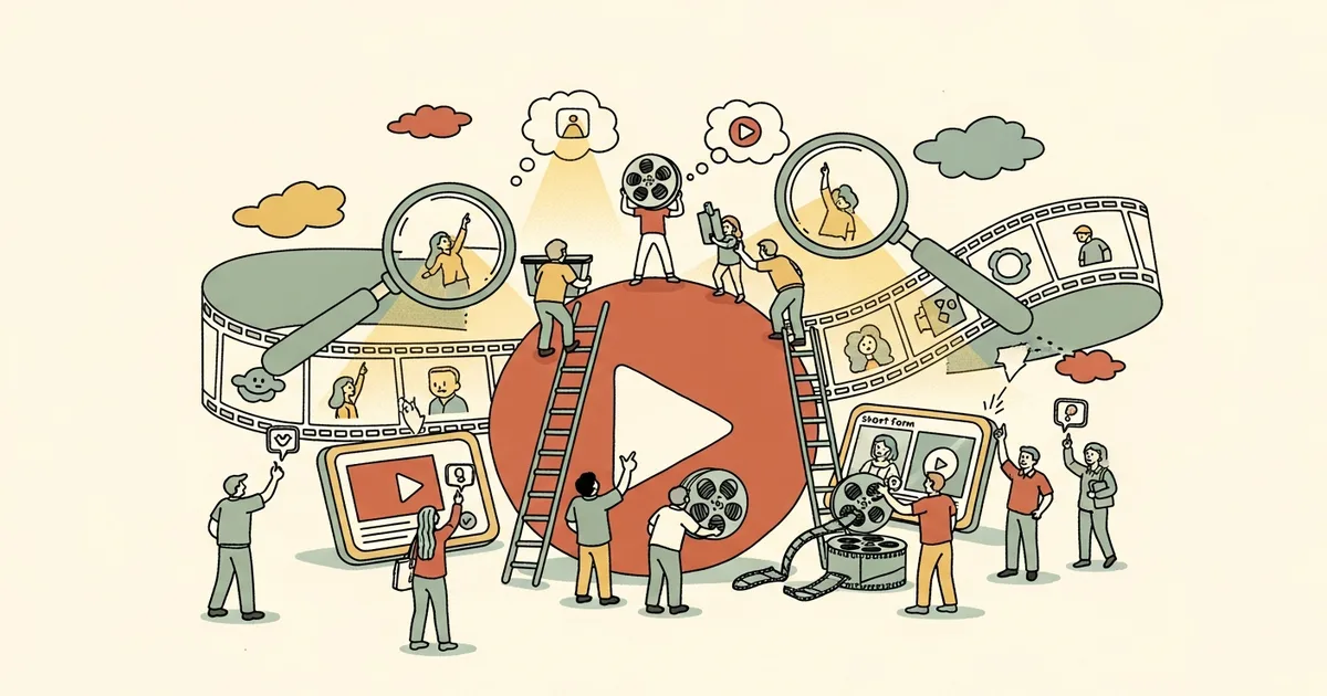 Editorial illustration for: Opus Clip Review 2026: AI Short-Form Video Creator That Finds the Good Parts