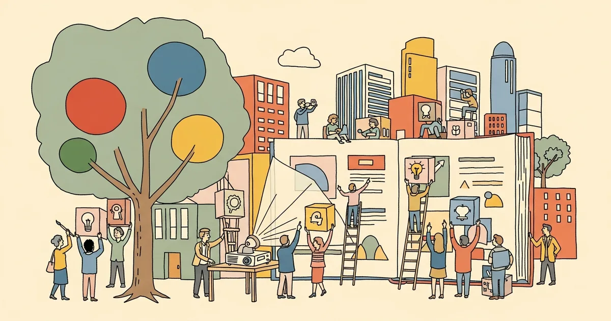 Editorial illustration for: Pitch Review 2026: The Modern Alternative to Google Slides and PowerPoint