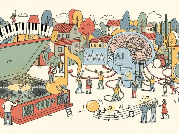Editorial illustration for: Udio Review 2026: AI Music Generation That Sounds Surprisingly Real