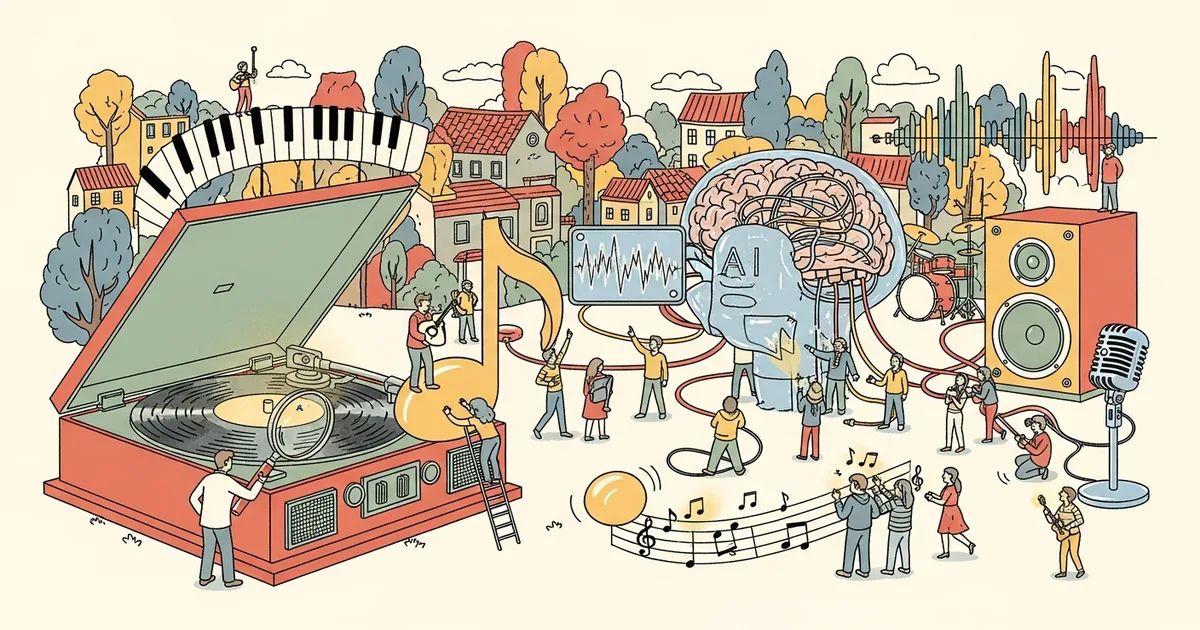 Editorial illustration for: Udio Review 2026: AI Music Generation That Sounds Surprisingly Real