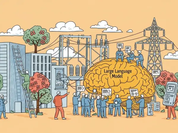 Editorial illustration for: AutoB2G: A Large Language Model-Driven Agentic Framework For Automated Building-Grid Co-Simulatio