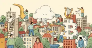 Editorial illustration for: Bitcoin Drops to $66K as Anthropic Claude Mythos Leak Triggers Tech and Crypto Selloff