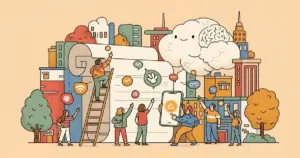 Editorial illustration for: Bluesky Launches Attie, AI App for Custom Feed Creation