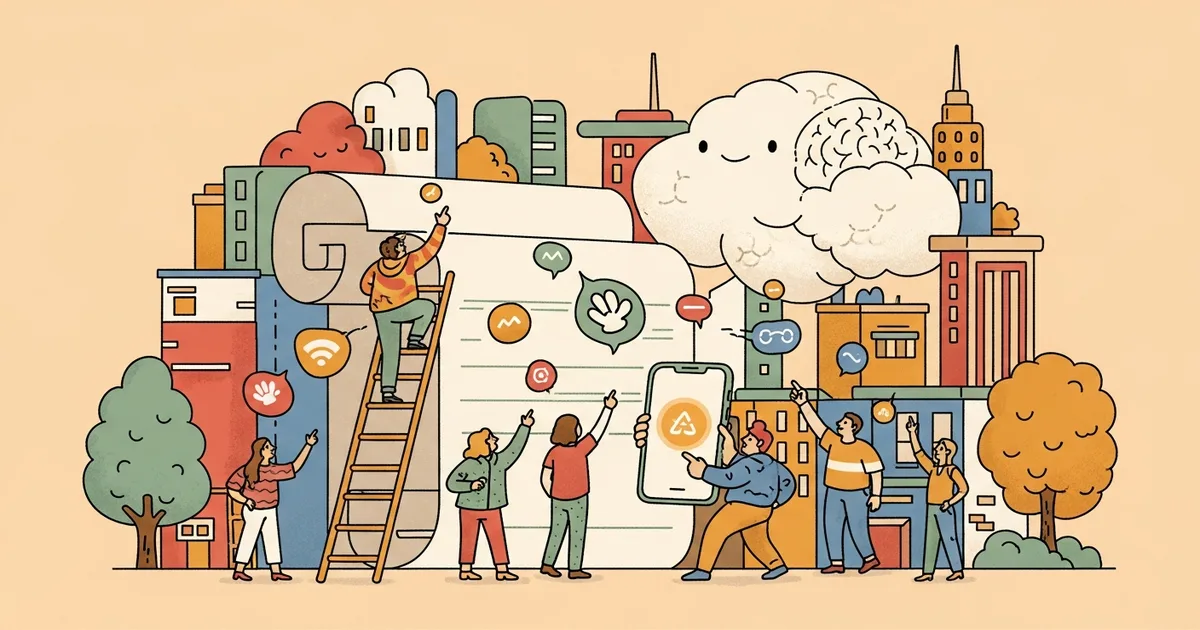 Editorial illustration for: Bluesky Launches Attie, AI App for Custom Feed Creation