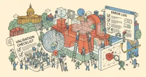 Editorial illustration for: CADSmith: Multi-Agent CAD Generation with Programmatic Geometric Validation