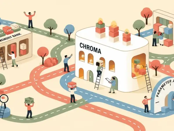 Editorial illustration for: Chroma Releases Context-1: 20B Parameter Model for Multi-Hop Search