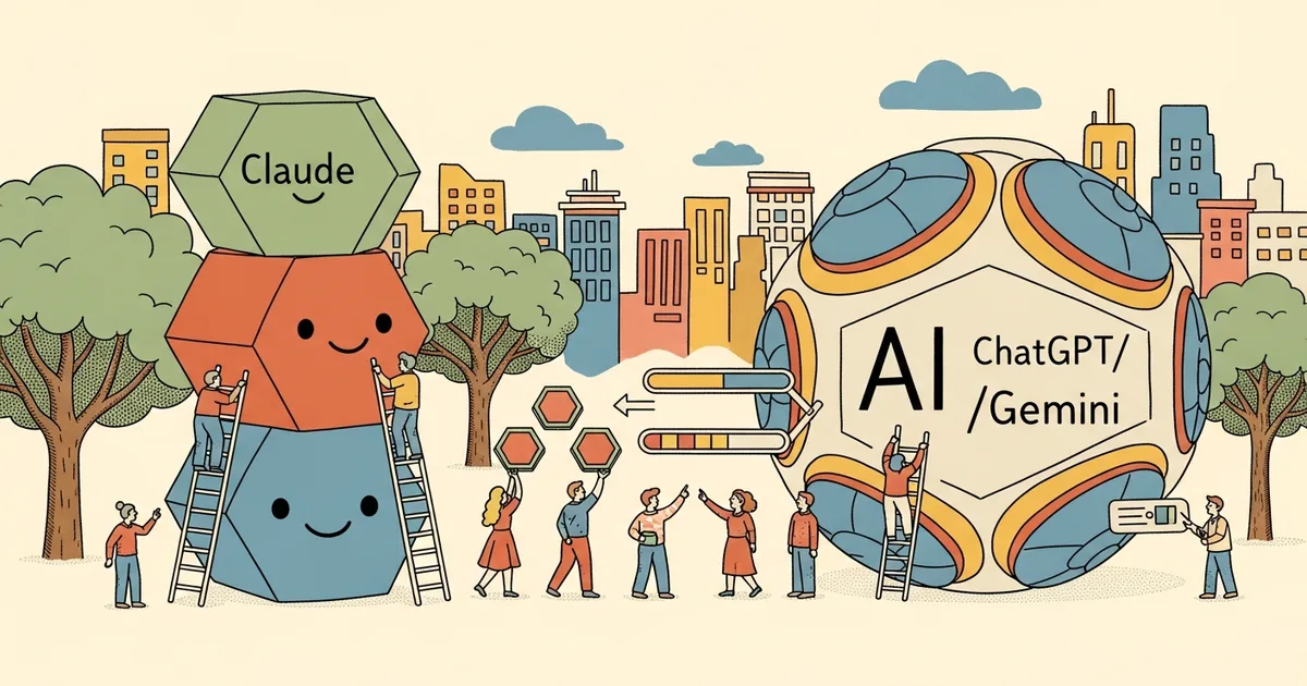 Editorial illustration for: Claude Adds Memory Import Feature Letting Users Transfer ChatGPT and Gemini Preferences in Three