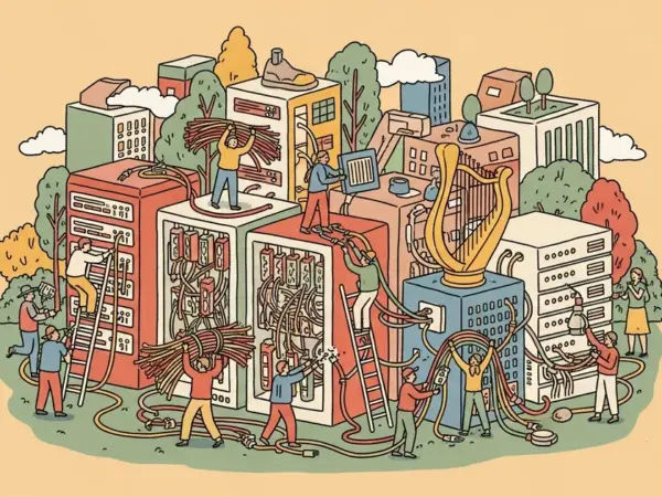 Editorial illustration for: Claude Suffers Four Major Outages in March as Rapid Growth Strains Anthropic Infrastructure