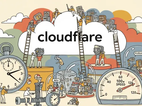 Editorial illustration for: Cloudflare Launches Dynamic Workers for AI Agent Sandboxing at 100x Container Speed