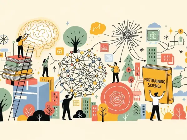 Editorial illustration for: daVinci-LLM:Towards the Science of Pretraining