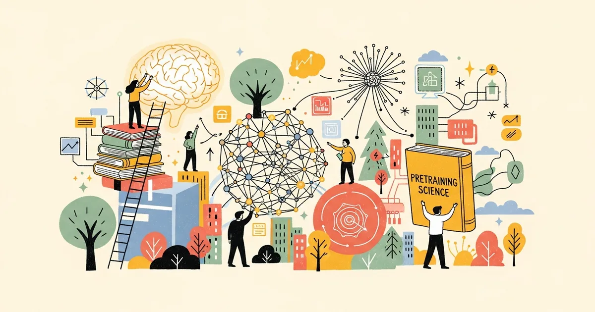 Editorial illustration for: daVinci-LLM:Towards the Science of Pretraining