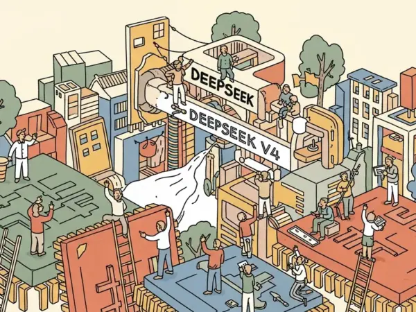 Editorial illustration for: DeepSeek V4: China's First Frontier Model Built for Chinese Chips