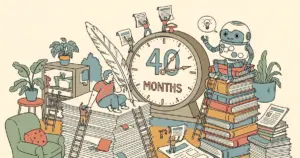 Editorial illustration for: Developer Reflects on 40 Months Since ChatGPT Launch in Personal Blog Post