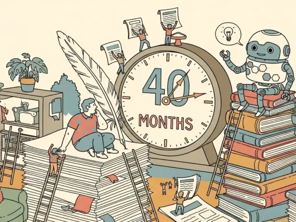 Editorial illustration for: Developer Reflects on 40 Months Since ChatGPT Launch in Personal Blog Post