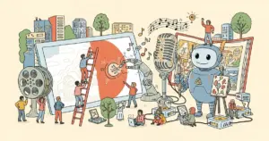 Editorial illustration for: Disney Is Embedding AI Across Its Entire Creative Pipeline