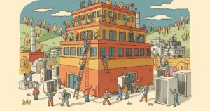 Editorial illustration for: DOE Announces 10-Gigawatt Data Center at Former Ohio Uranium Enrichment Site