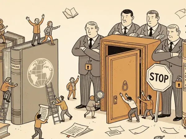Editorial illustration for: EFF: Major Publishers Blocking Internet Archive Threatens Historical Record