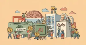 Editorial illustration for: Eli Lilly signs $2.75 billion deal with AI drug developer Insilico Medicine