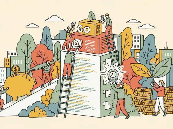 Editorial illustration for: How One Engineer Used AI to Rewrite JSONata in Go and Save $500K Per Year