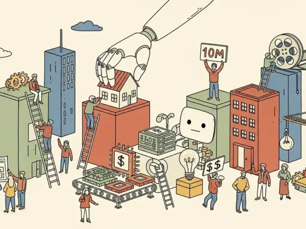 Editorial illustration for: Exclusive: Runway launches $10M fund, Builders program to support early stage AI startups