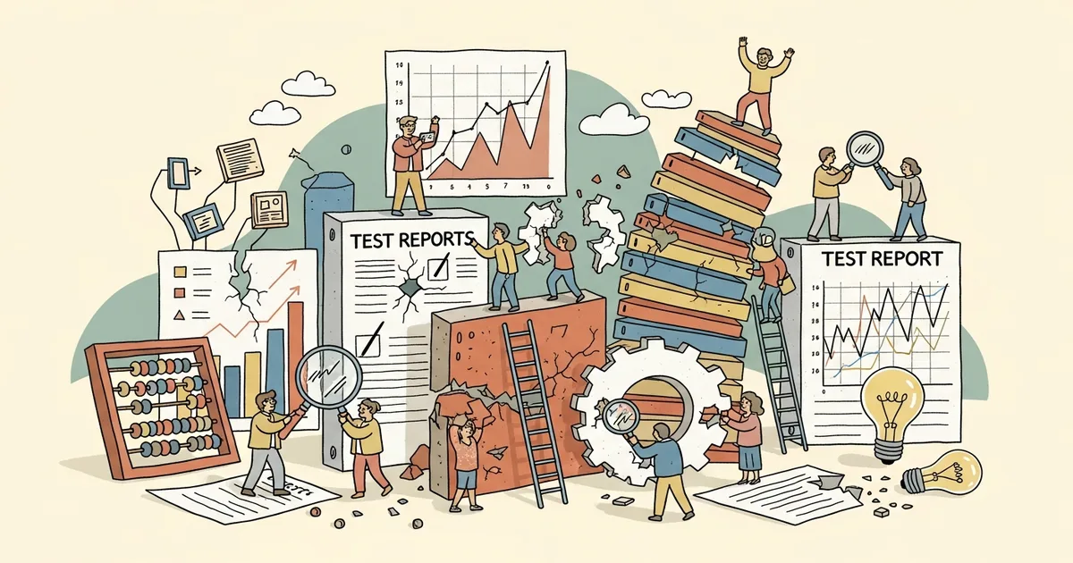 Editorial illustration for: Study Finds Hundreds of AI Benchmark Tests Are Fundamentally Flawed