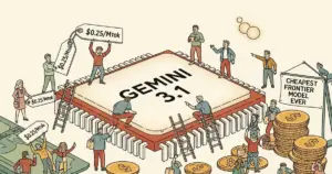 Editorial illustration for: Gemini 3.1 Flash-Lite at $0.25/MTok Is the Cheapest Frontier Model Ever