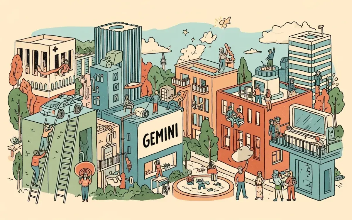 Editorial illustration for: Gemini Review 2026: Google's AI Assistant Becomes Impossible to Ignore