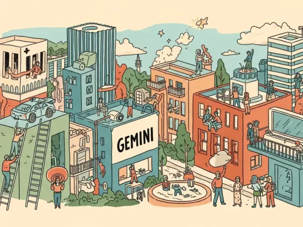 Editorial illustration for: Gemini Review 2026: Google's AI Assistant Becomes Impossible to Ignore