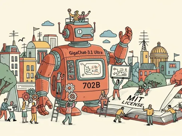 Editorial illustration for: Russian AI Lab Releases GigaChat-3.1 Ultra 702B as Open-Weight Model Under MIT License