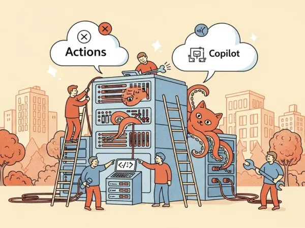 Editorial illustration for: GitHub Struggles with 99.9% Uptime as Outages Hit Actions and Copilot