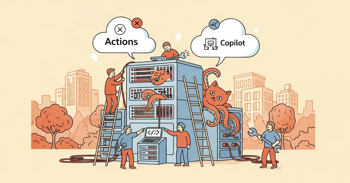 Editorial illustration for: GitHub Struggles with 99.9% Uptime as Outages Hit Actions and Copilot